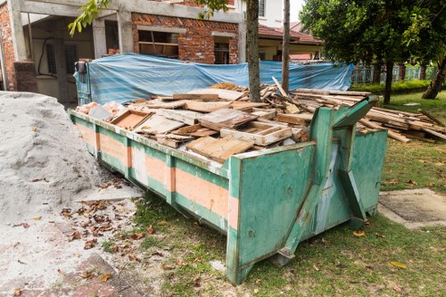 Professional flat clearance team at work in Marylebone