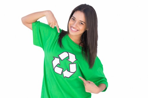 Eco-friendly disposal and recycling during garage clearance